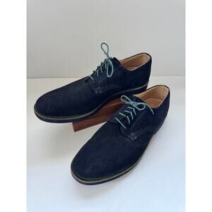 Walk-Over Men’s Navy Blue Suede Oxford Shoes Size 10.5M Made in USA Dress Casual